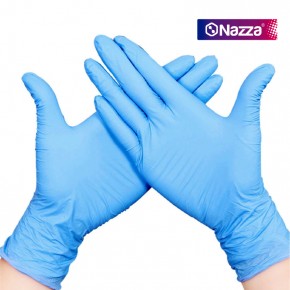 Caja Guantes de Nitrilo color Azul - Talla L 100 uds 2