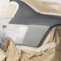 Reparacion de grandes desperfectos y arañazos en vehiculos con masilla de poliester con fibra de vidrio