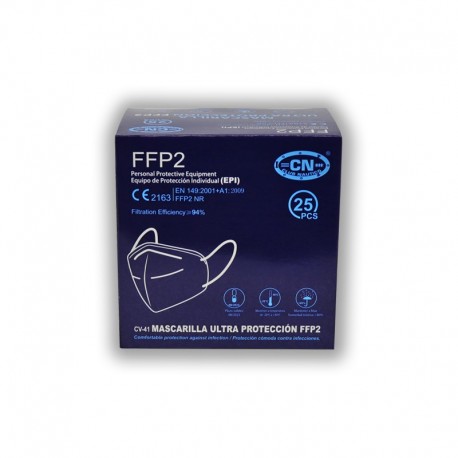Mascarilla Ultra Protectora Homologada FFP2 | Caja 25 Unidades