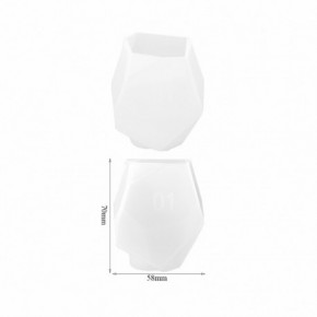 Molde para resina epoxi con forma de  PIEDRA CORTADA...