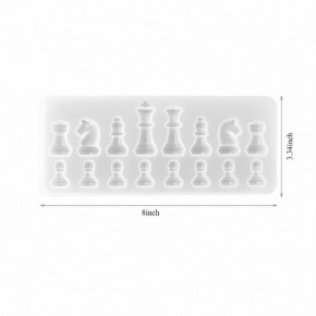 Molde para resina epoxi con forma de  AJEDREZ DJ-307