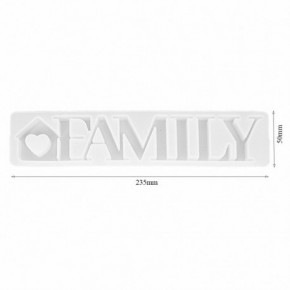 Molde para resina epoxi con forma de  ADORNOS FAMILY DJ-489