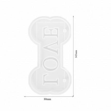 Molde para resina epoxi con forma de  LOVE...