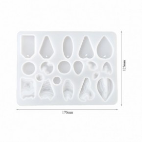 Molde para resina epoxi con forma de  PENDIENTE DEISLA DJ-350