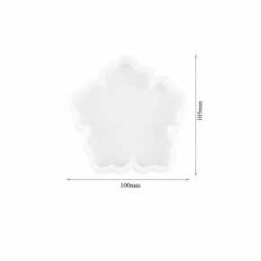 Molde para resina epoxi con forma de  FLOR PEQUEÑA 105 mm DJ-292