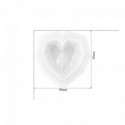 Molde para resina epoxi con forma de  CORAZON 90 mm DJ-16