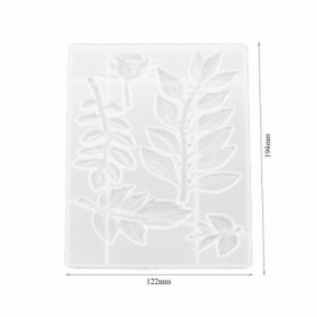 Molde para resina epoxi con forma de  HOJA 194 mm DJ-252 2