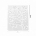 Molde para resina epoxi con forma de  HOJA 194 mm DJ-252