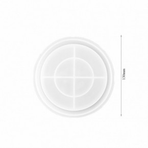 Molde para resina epoxi con forma de  LÁMINA 130 mm DJ-560
