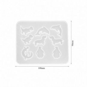 Molde para resina epoxi con forma de  PENDIENTE AN. 96 mm... 2