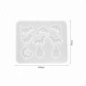Molde para resina epoxi con forma de  PENDIENTE AN. 96 mm DJ-792