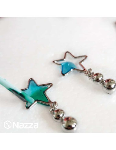 pendientes en resina uv