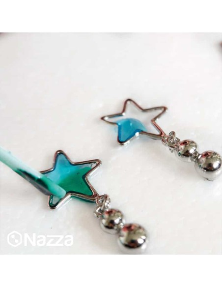 pendientes en resina uv