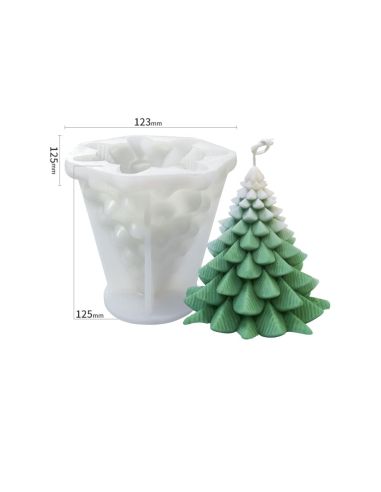 Molde de Silicona Árbol de Navidad - DIY y Decoración Festiva (DJ-LZ085)