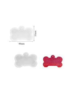 Molde de Silicona Chapa en Forma de Hueso - Placas Identificativas (DJ-785)