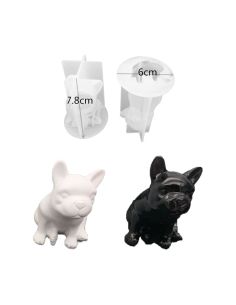 Molde de Silicona Bulldog - Diseño 3D para Resina Epoxi (DJ-458)
