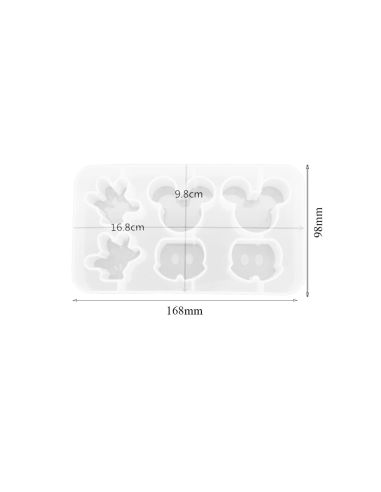 Molde de Silicona Mickey Mouse - Ideal para Resina y Manualidades (DJ-236)