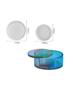 Molde de Silicona para Posavasos 100mm - Manualidades y Resina Epoxi (DJ-228)