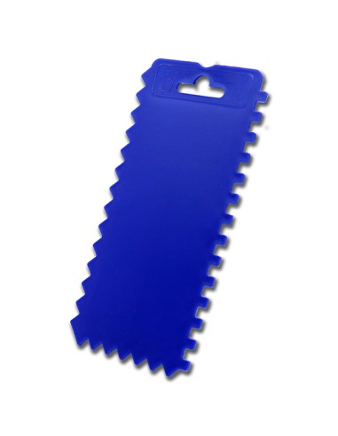 espatula dentada de plastico