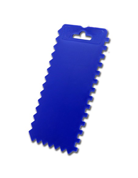 espatula dentada de plastico