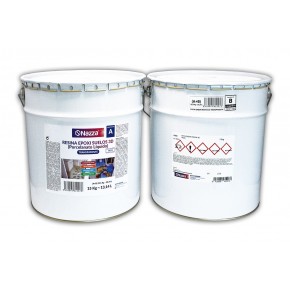 Resina epoxi transparente 3D 22,5 kg.