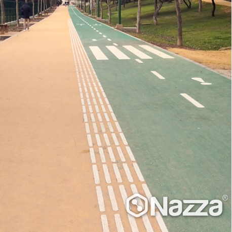 Señalizacion carril bici ciegos